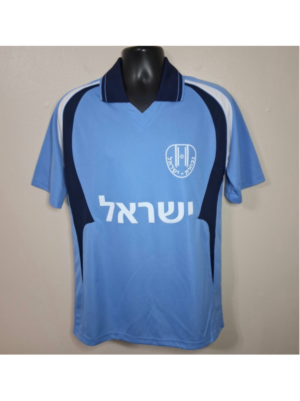 Isreal Hebrew National Team Men's Large IFA Soccer Jersey Football Jewish Gramma